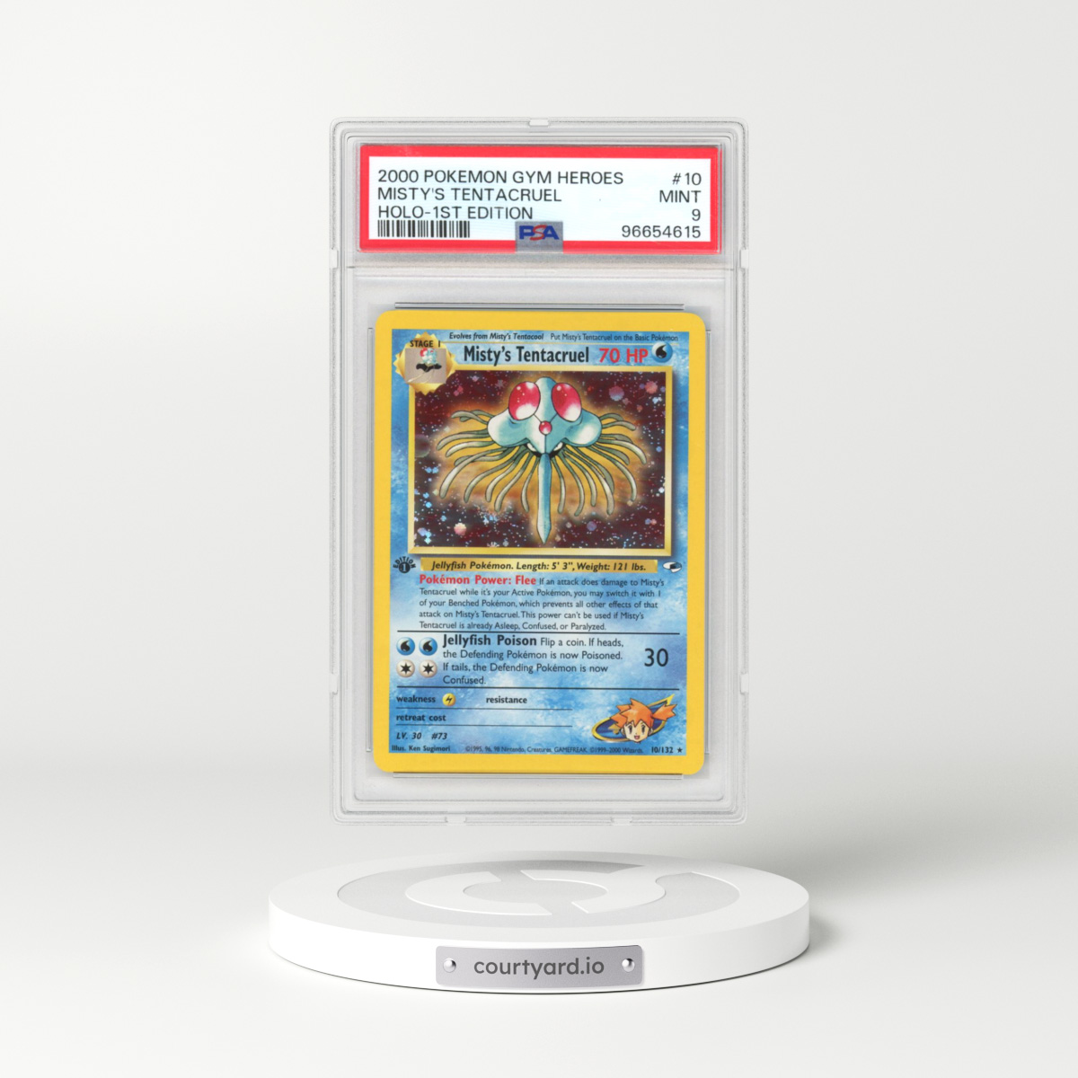 2000 Pokémon Gym Heroes #10 Misty's Tentacruel - 1st Edition Holo (PSA 9 MINT)