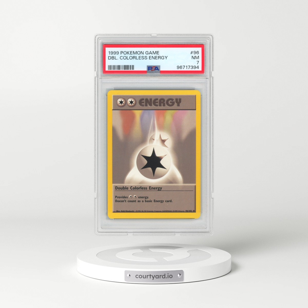 1999 Pokémon Game #96 Double Colorless Energy (PSA 7 NM)