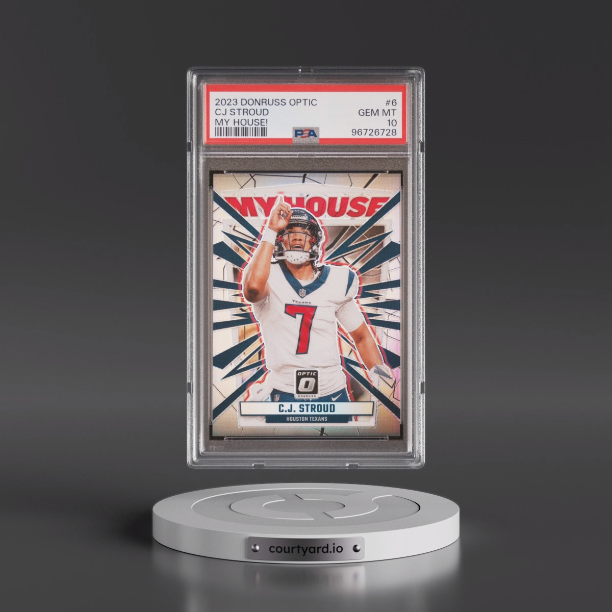 2023 Panini Donruss Optic My House! #6 CJ Stroud (PSA 10 GEM MINT)