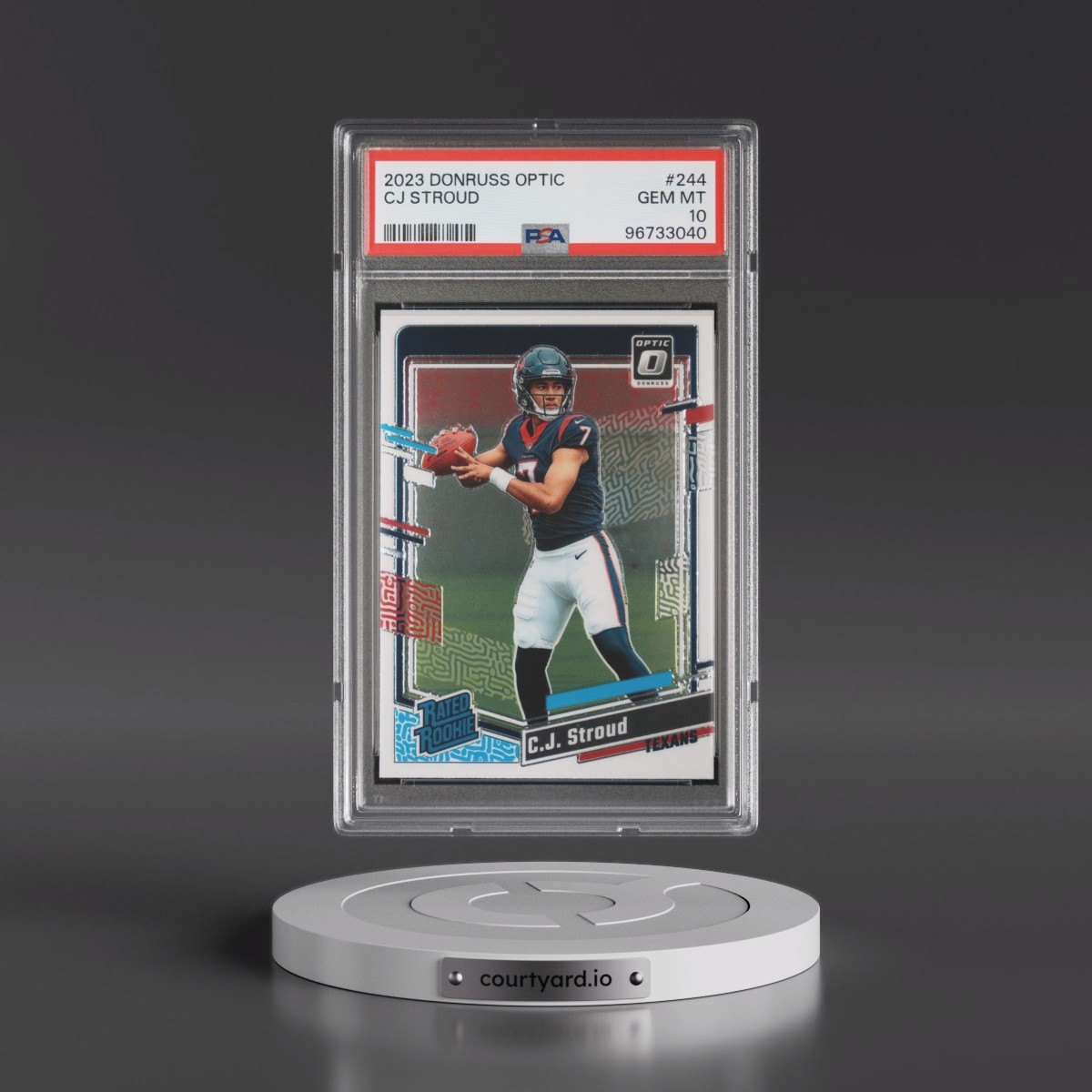 2023 Panini Donruss Optic #244 CJ Stroud (PSA 10 GEM MINT)