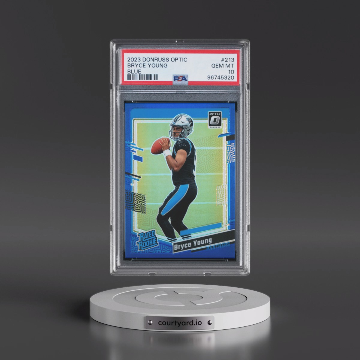 2023 Panini Donruss Optic Bryce Young - Blue #213 PSA 10
