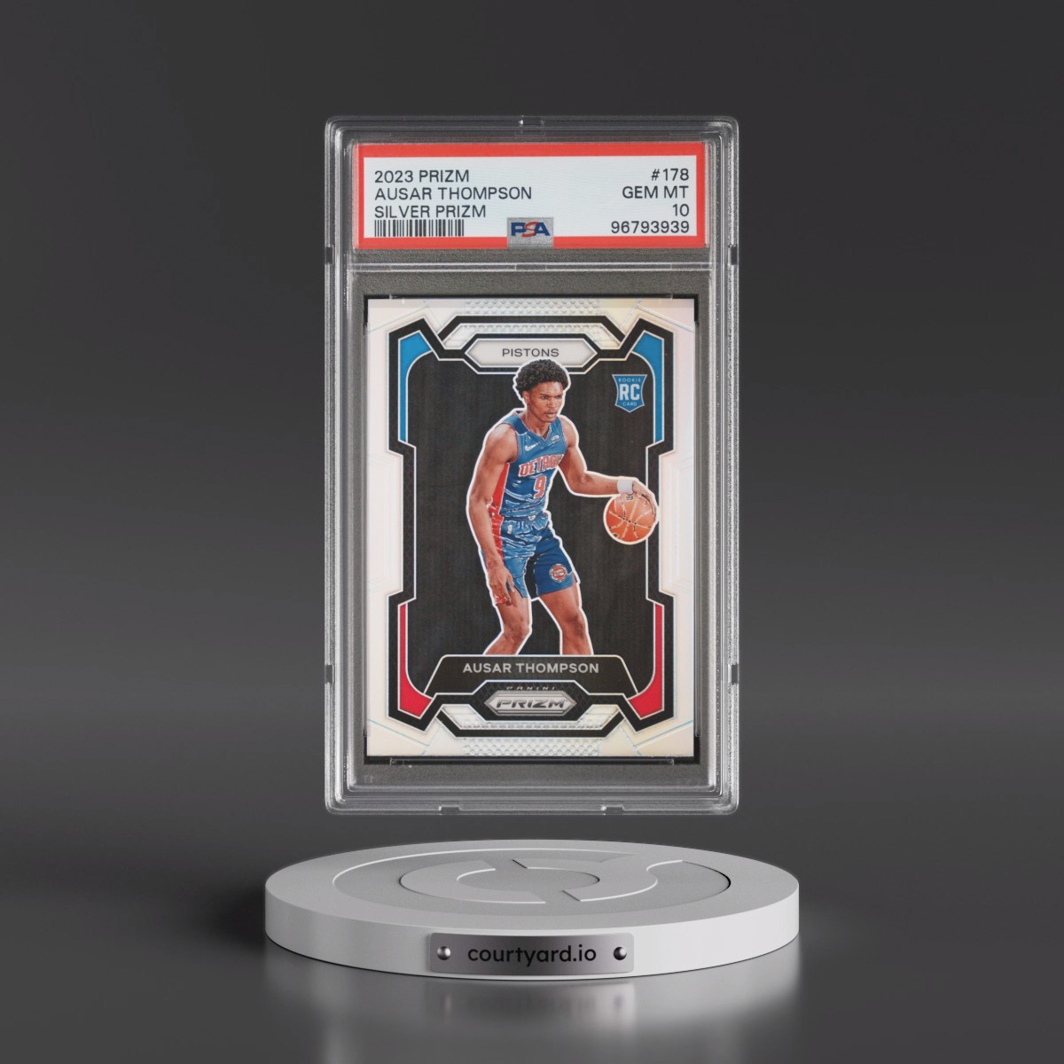 2023 Panini Prizm #178 Ausar Thompson - Silver Prizm (PSA 10 GEM MINT)