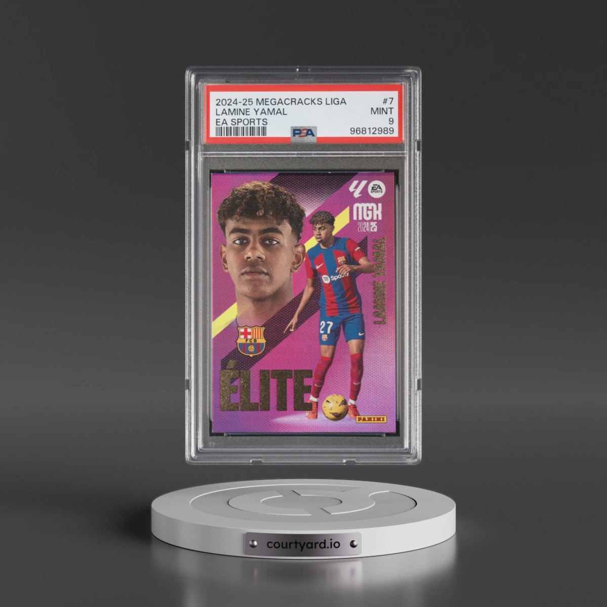 2024 Panini Megacracks Mgk Laliga EA Sports #7 Lamine Yamal (PSA 9 MINT)