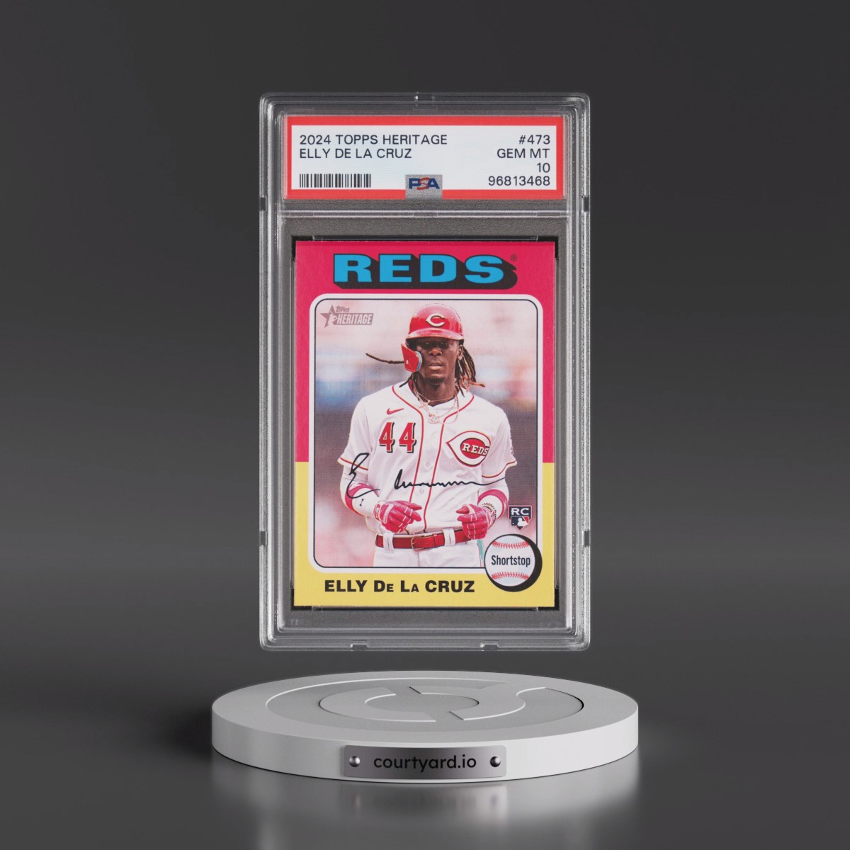 2024 Topps Heritage #473 Elly de La Cruz (PSA 10 GEM MINT)