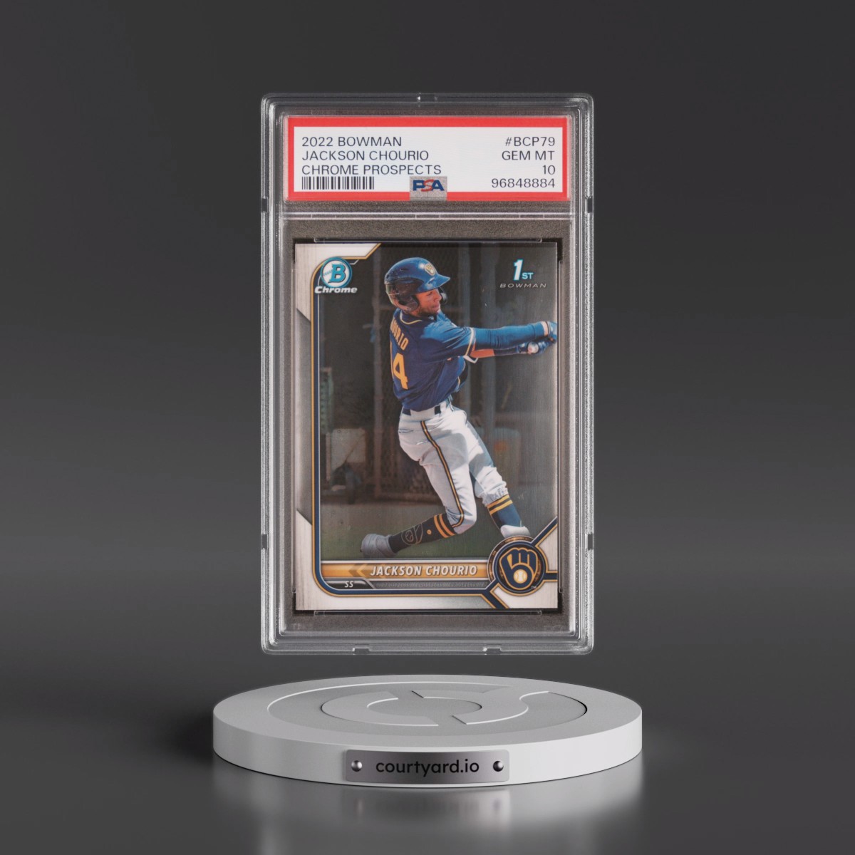 2022 Bowman Chrome Prospects #BCP79 Jackson Chourio (PSA 10 GEM MINT)