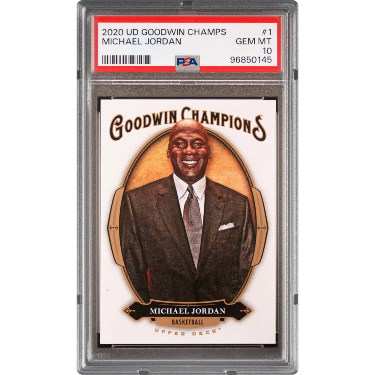 2020 Upper Deck Goodwin Champions #1 Michael Jordan (PSA 10 GEM MINT)