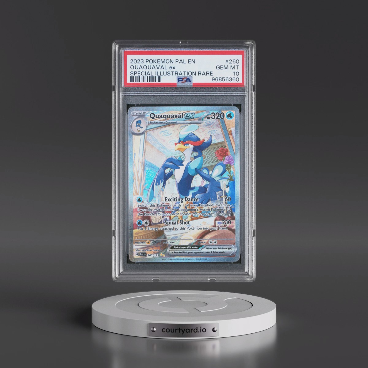 2023 Pokémon Pal EN-Paldea Evolved #260 Quaquaval EX - Holo Special Illustration Rare (PSA 10 GEM MINT)