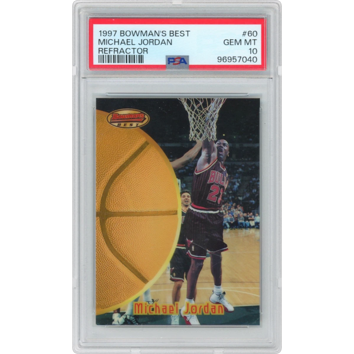 1997 Bowman's Best #60 Michael Jordan - Refractor, PSA 10