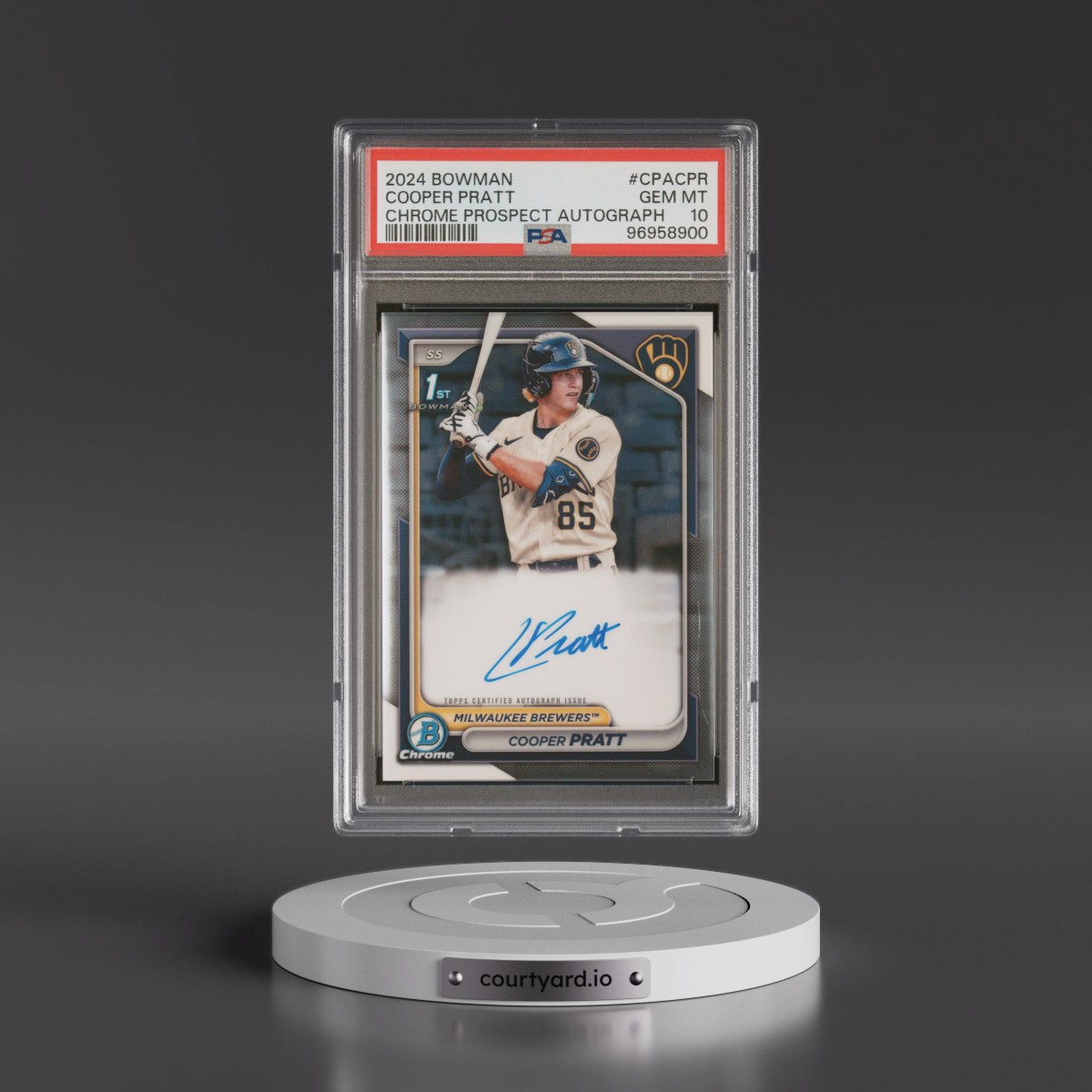 2024 Bowman Chrome Prospect Autographs #CPACPR Cooper Pratt (PSA 10 GEM MINT)