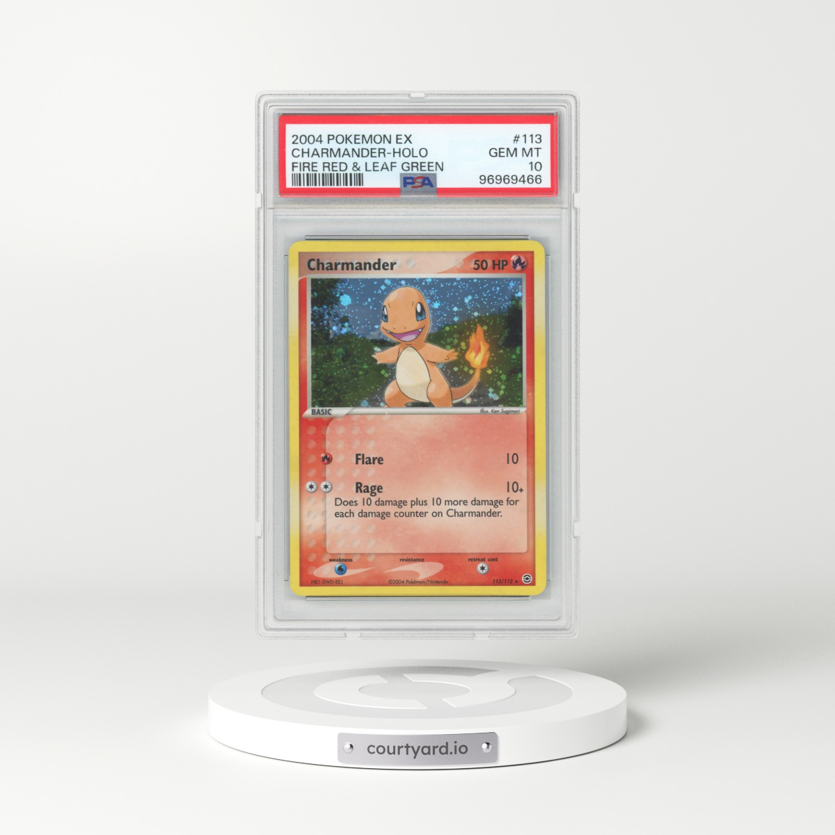 2004 Pokémon EX Fire Red & Leaf Green #113 Charmander - Holo (PSA 10 GEM MINT)