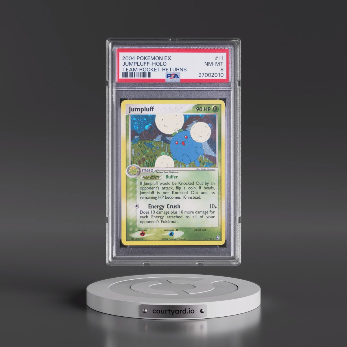 2004 Pokémon EX Team Rocket Returns #11 Jumpluff - Holo (PSA 8 NM-MT)