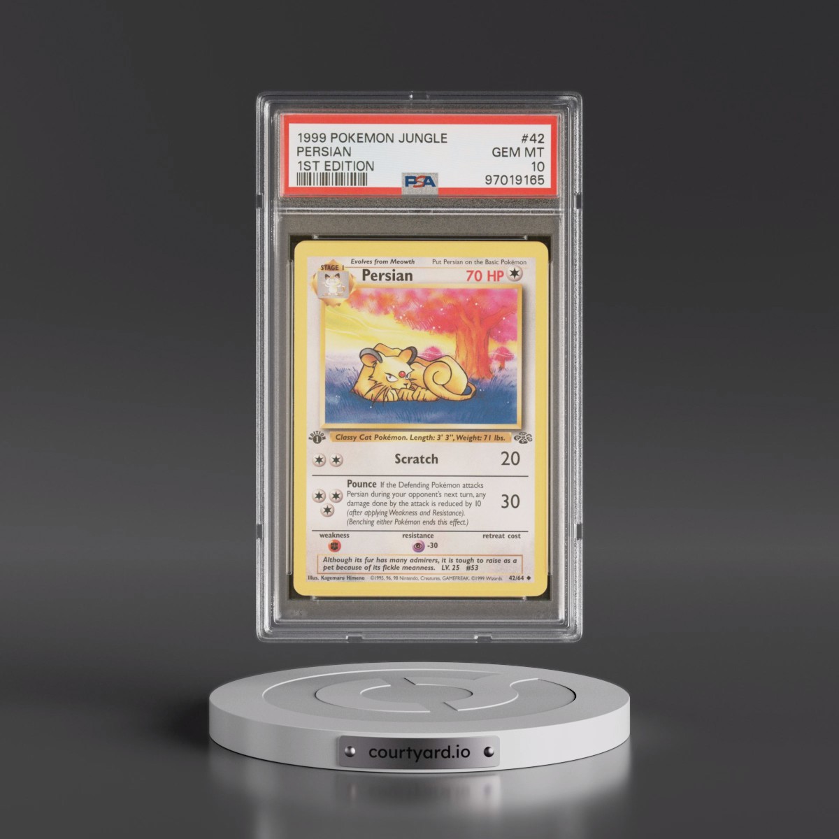1999 Pokémon Jungle #42 Persian - 1st Edition (PSA 10 GEM MINT) - Photo