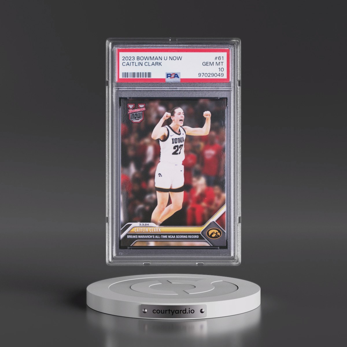 2023 Bowman U Now #61 Caitlin Clark (PSA 10 GEM MINT)