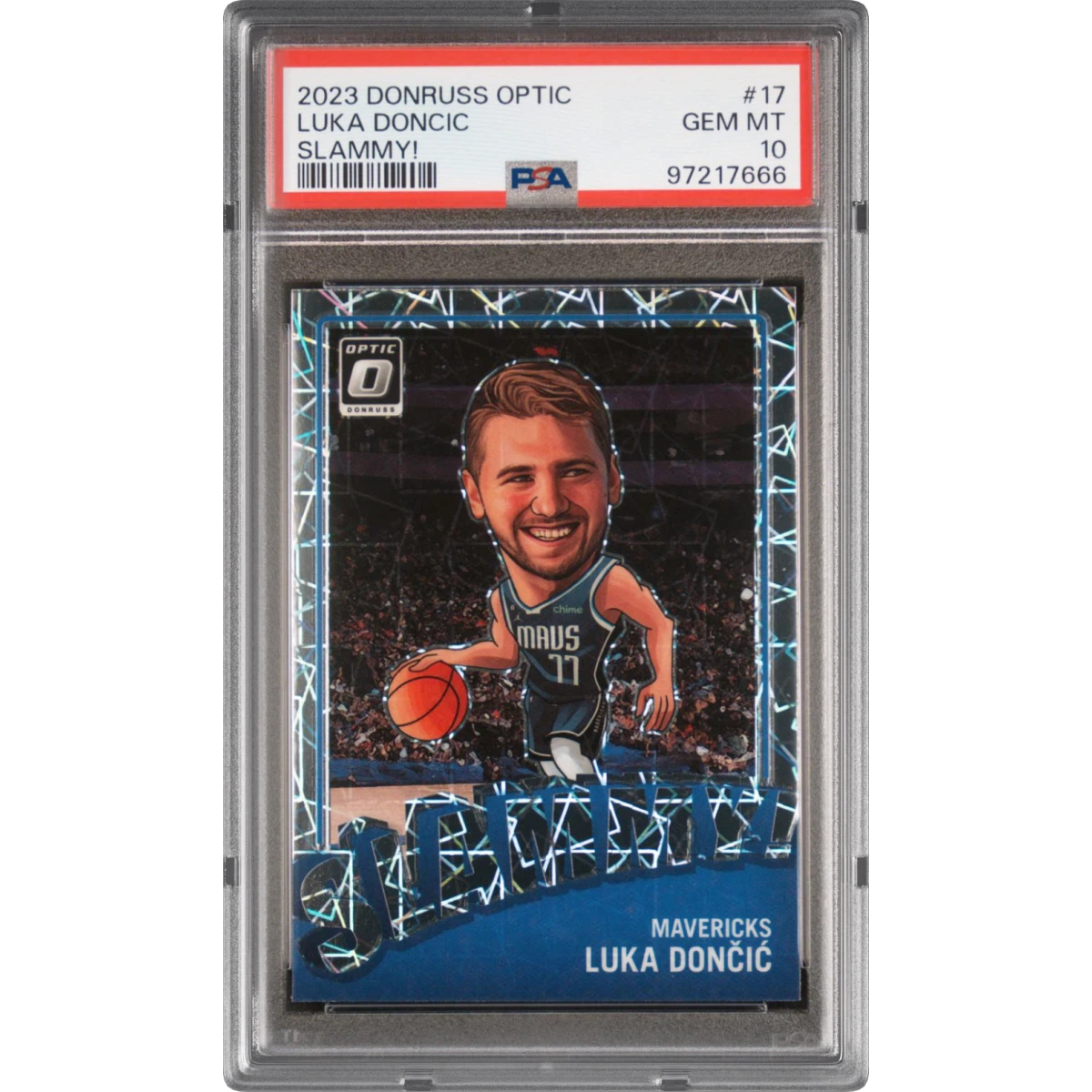 2023 Panini Donruss Optic Slammy! #17 Luka Doncic (PSA 10 GEM MINT)