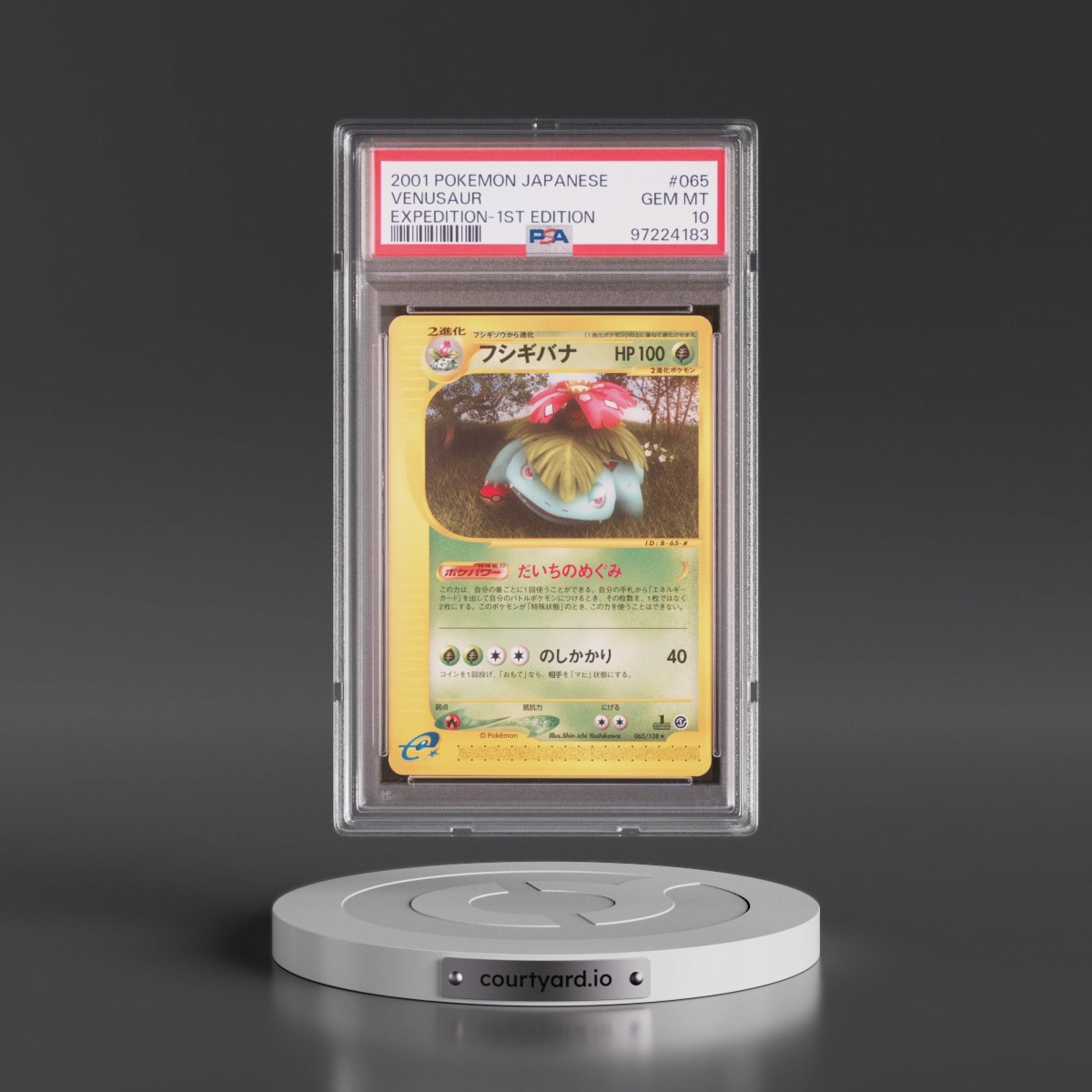2001 Pokémon Expedition #065 Venusaur - 1st Edition (PSA 10 GEM MINT)