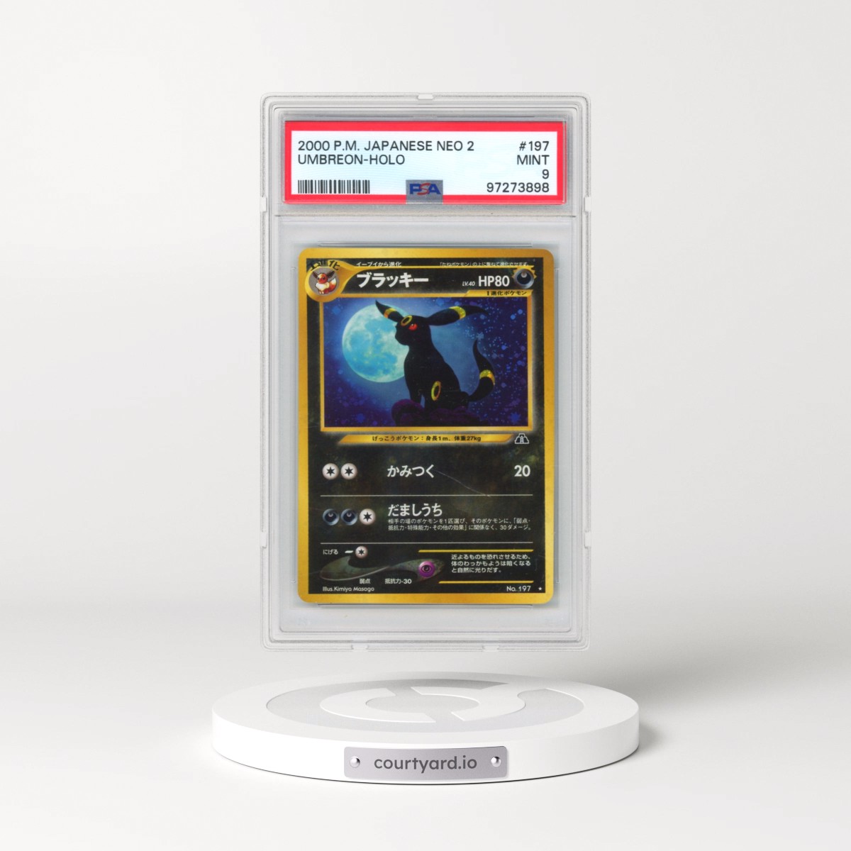 2000 Pokémon Neo 2 #197 Umbreon - Holo (PSA 9 MINT)