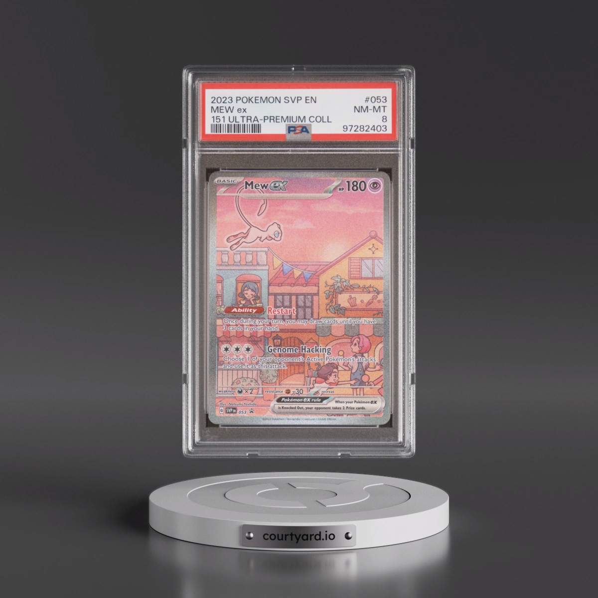2023 Pokémon Svp EN-SV Black Star Promo #053 Mew EX - Holo 151 Ultra-Premium Collection (PSA 8 NM-MT)