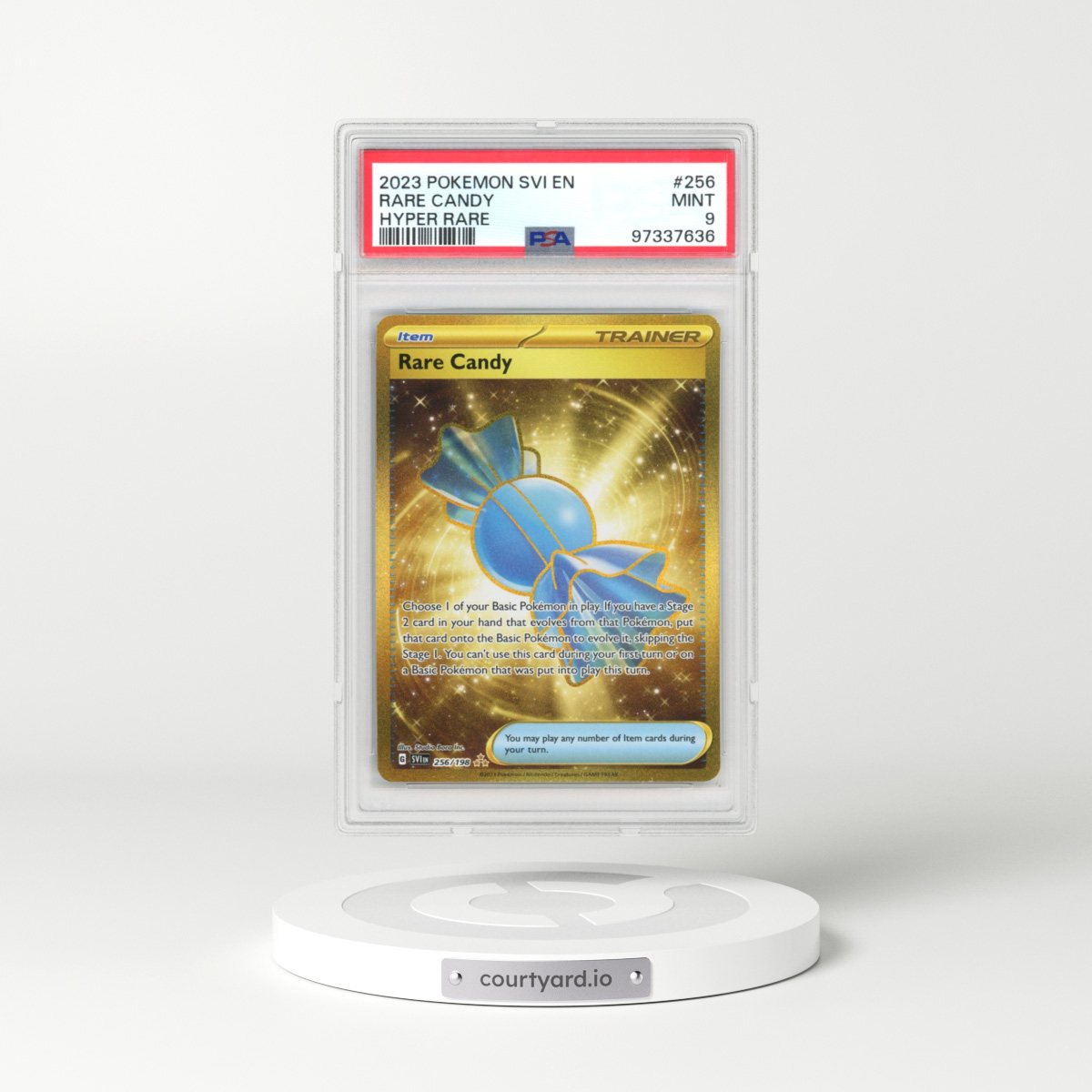 2023 Pokémon Svi EN-Scarlet & Violet #256 Rare Candy - Hyper Rare (PSA 9 MINT)