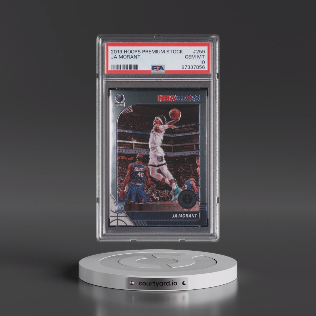 2019 Panini Hoops Premium Stock #259 Ja Morant (PSA 10 GEM MINT)