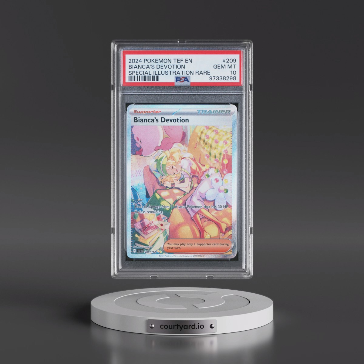 2024 Pokémon Tef EN-Temporal Forces #209 Bianca's Devotion - Special Illustration Rare (PSA 10 GEM MINT)