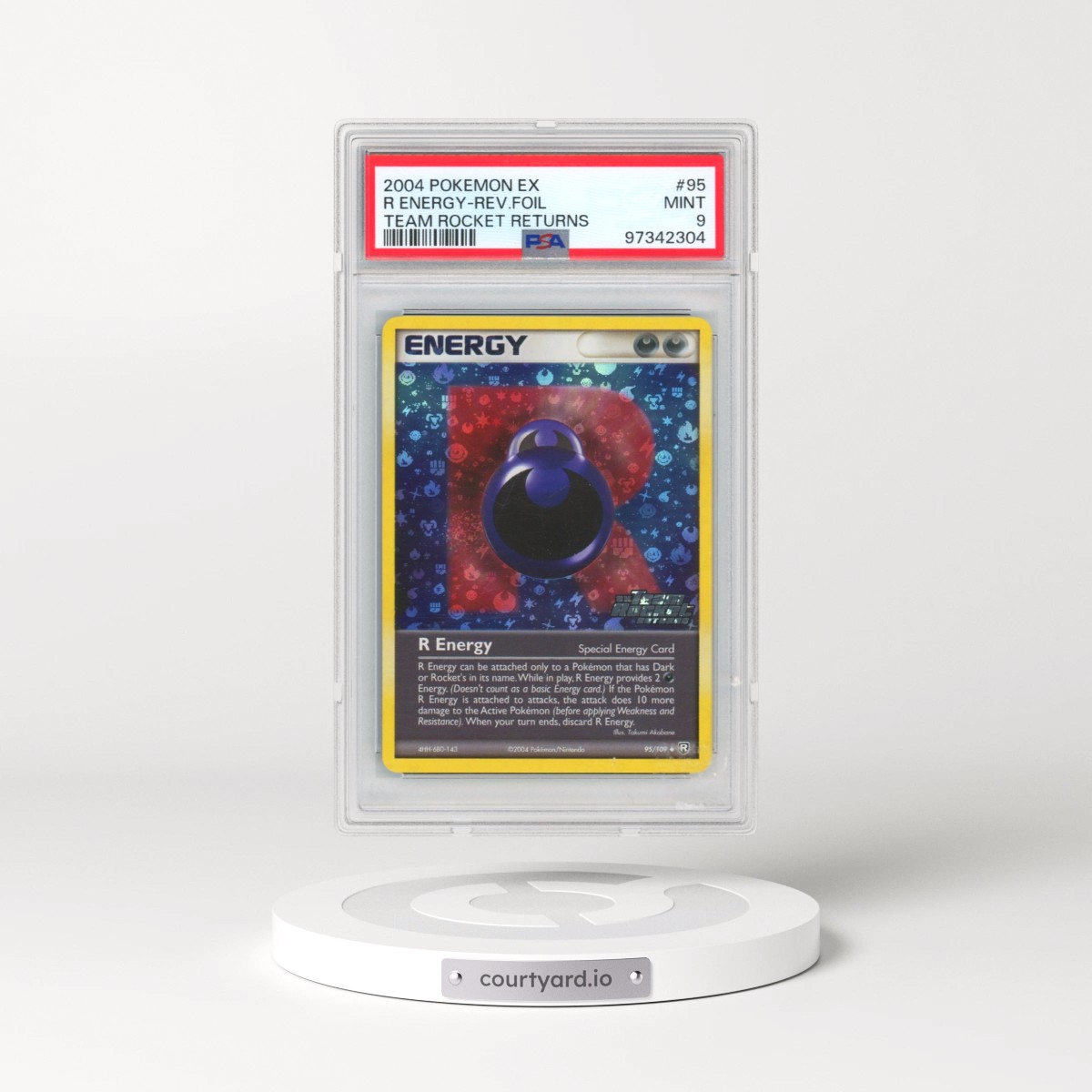 2004 Pokémon EX Team Rocket Returns #95 R Energy - Reverse Foil (PSA 9 MINT)