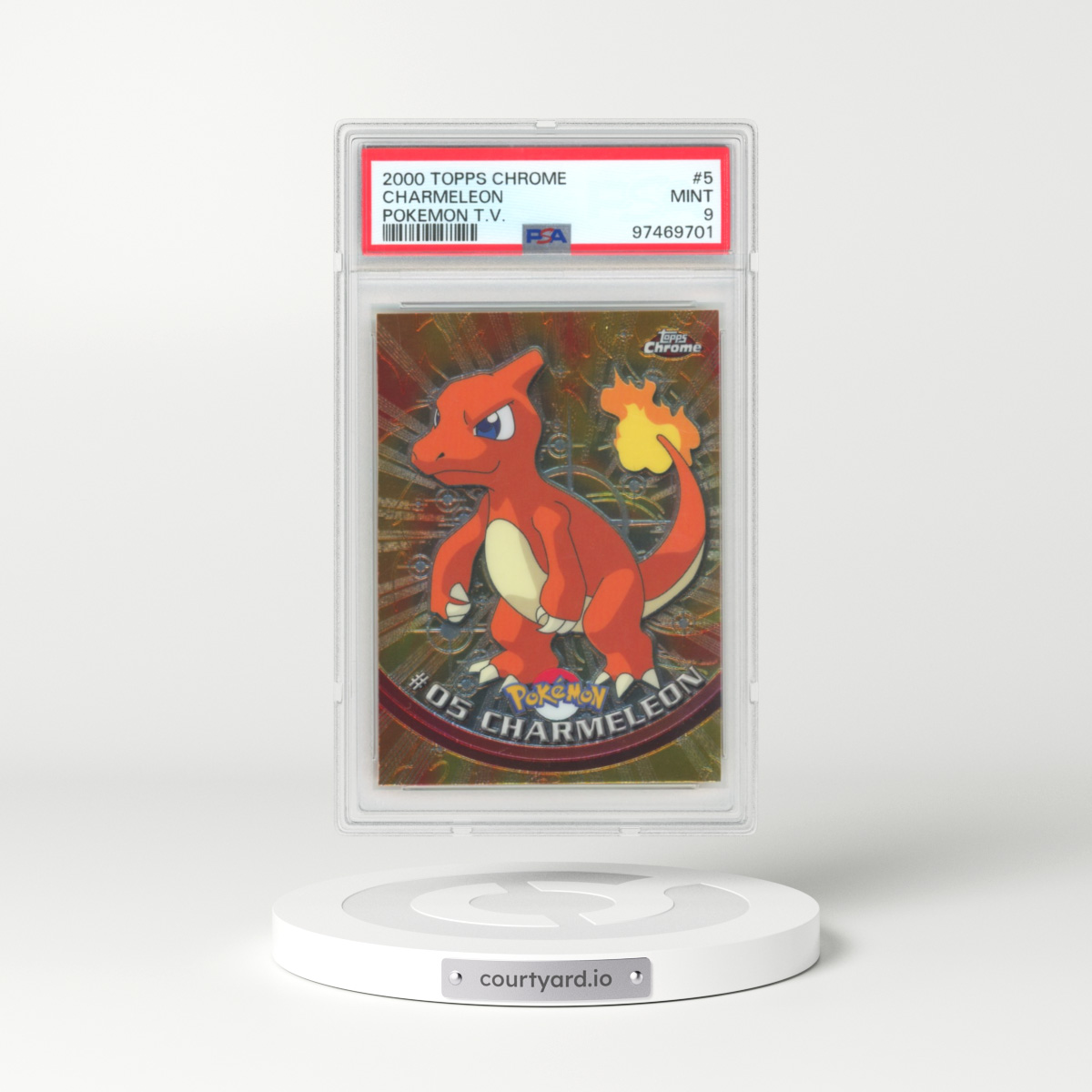 2000 Chrome Series 1 #5 Charmeleon - Chrome (Topps Chrome Stamp on Front of Card) (PSA 9 MINT)