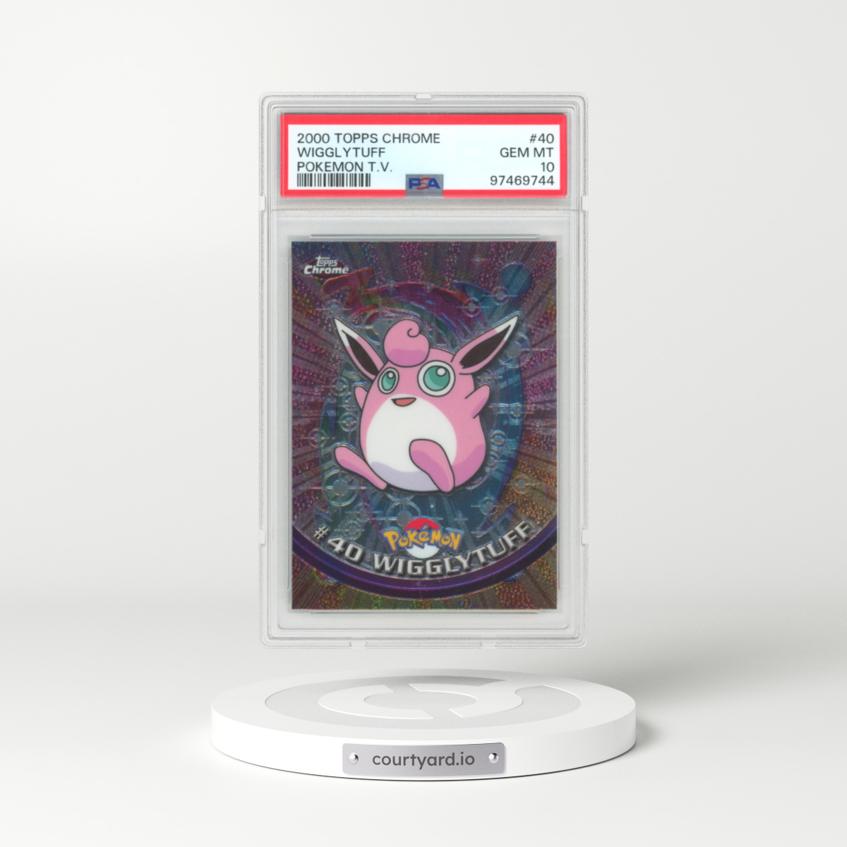 2000 Chrome Series 1 #40 Wigglytuff - Chrome (Topps Chrome Stamp on Front of Card) (PSA 10 GEM MINT)