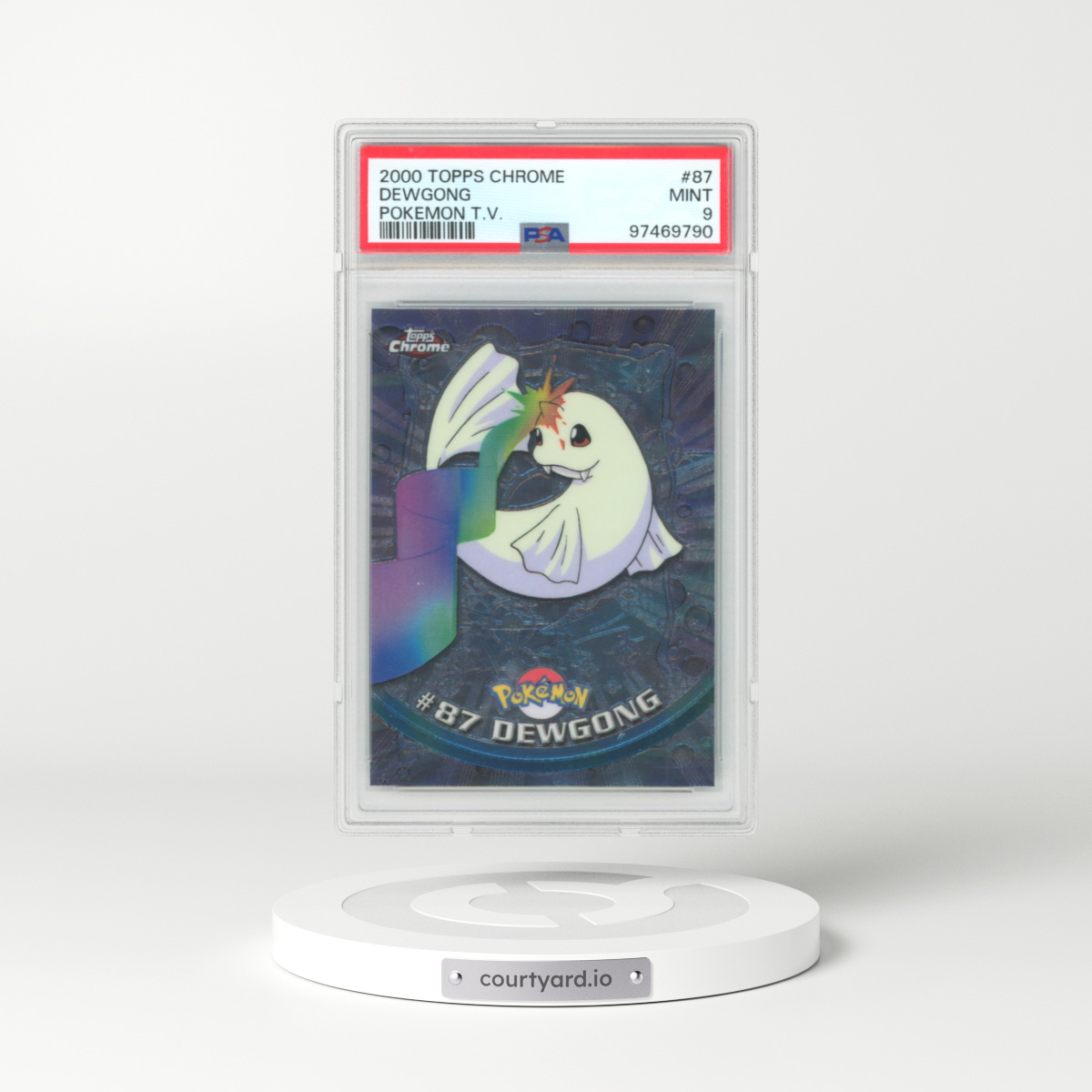 2000 Chrome Series 2 #87 Dewgong - Chrome (Topps Chrome Stamp on Front of Card) (PSA 9 MINT)