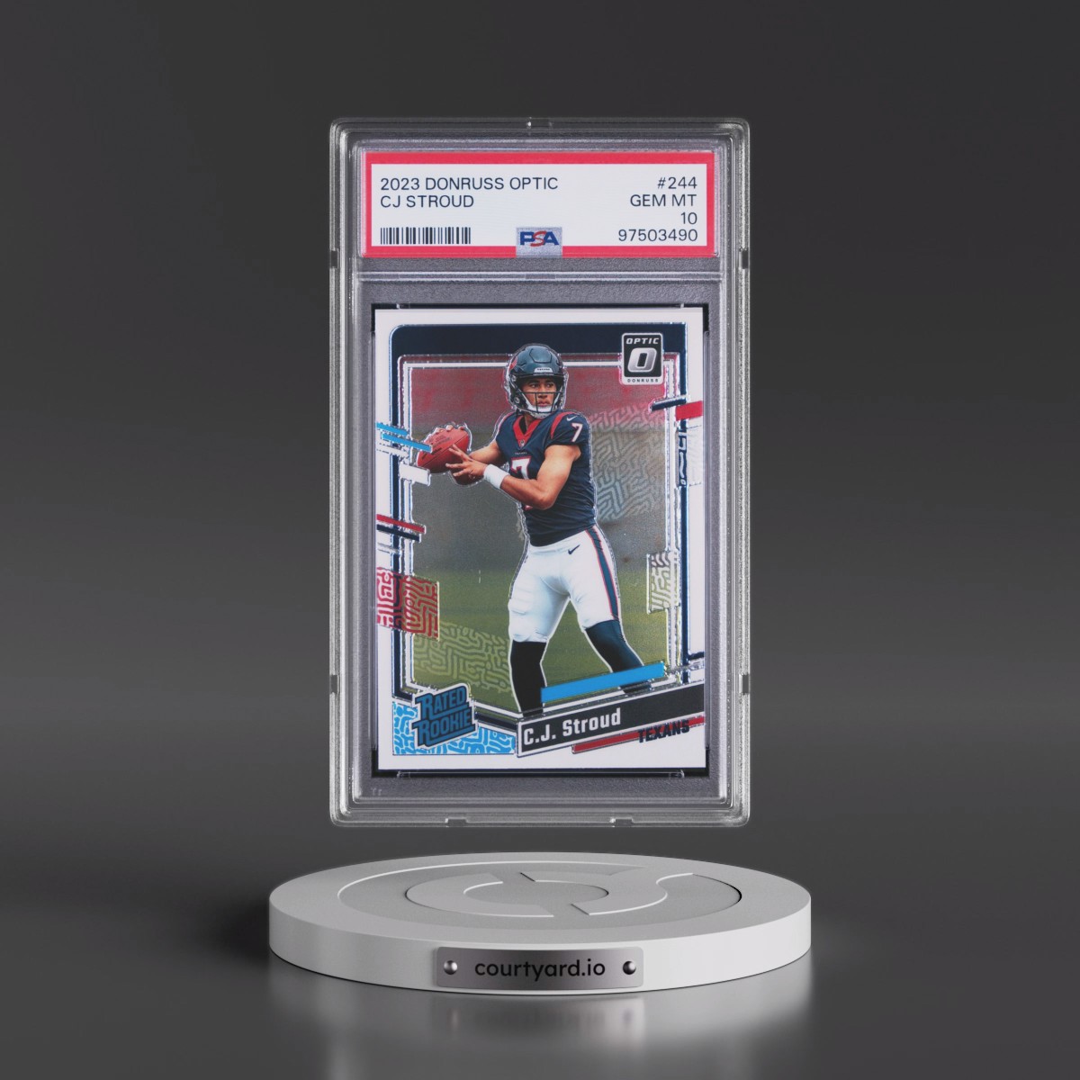 2023 Panini Donruss Optic #244 CJ Stroud (PSA 10 GEM MINT)