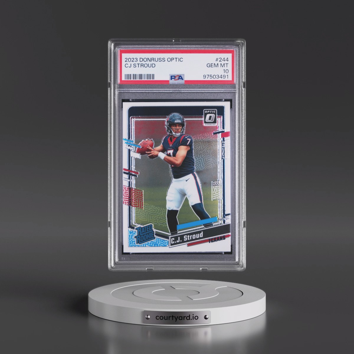 2023 Panini Donruss Optic #244 CJ Stroud (PSA 10 GEM MINT)
