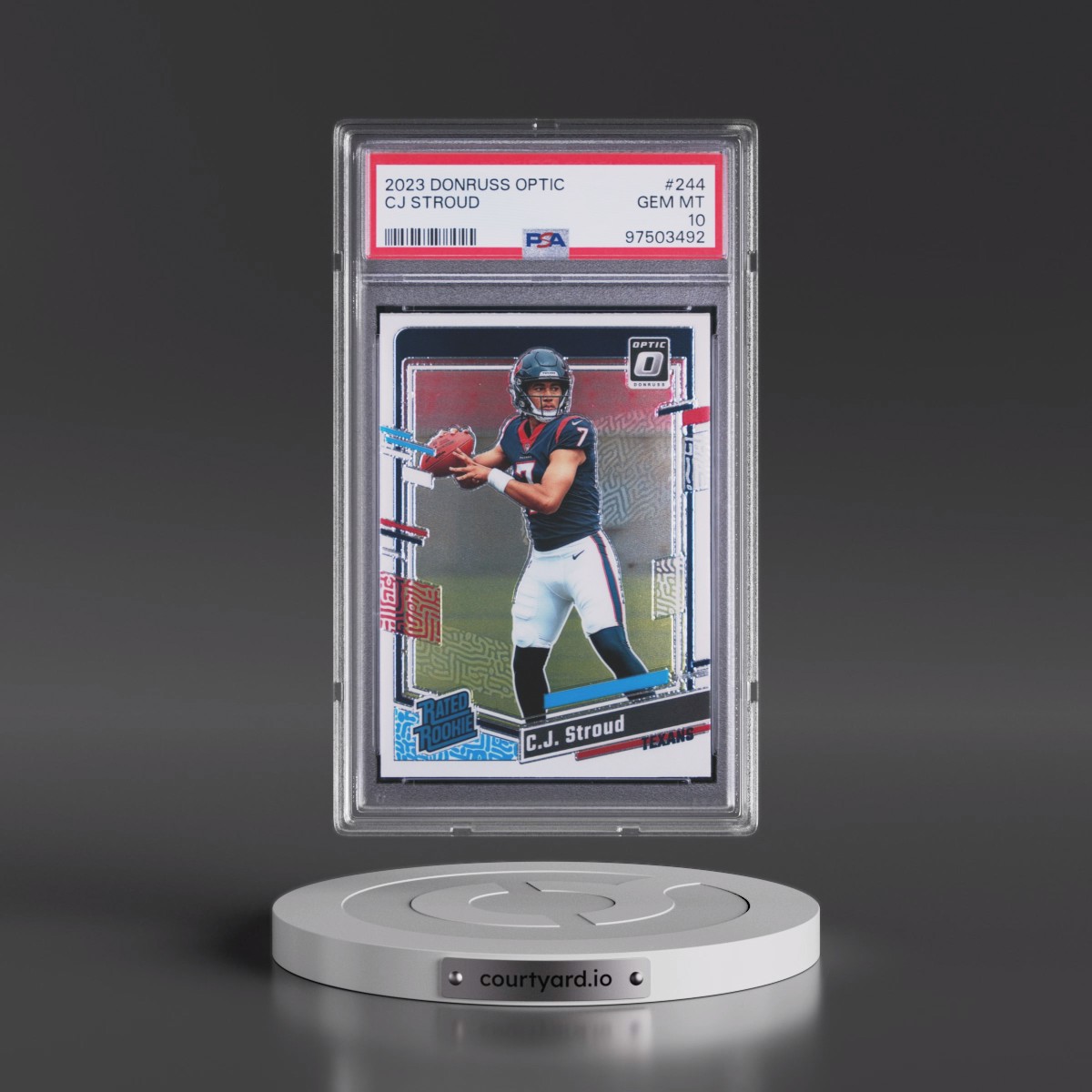 2023 Panini Donruss Optic #244 CJ Stroud (PSA 10 GEM MINT)