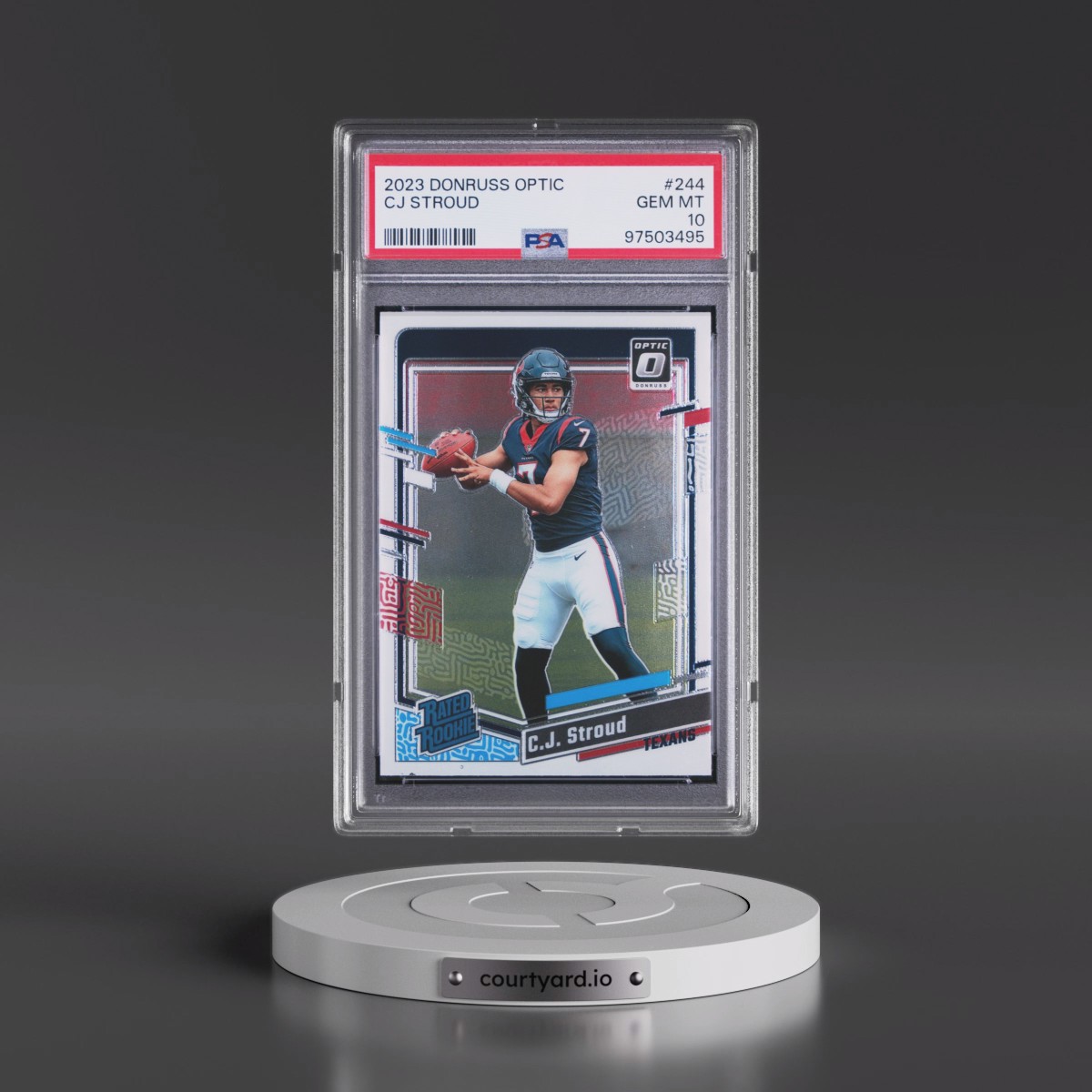 2023 Panini Donruss Optic #244 CJ Stroud (PSA 10 GEM MINT)