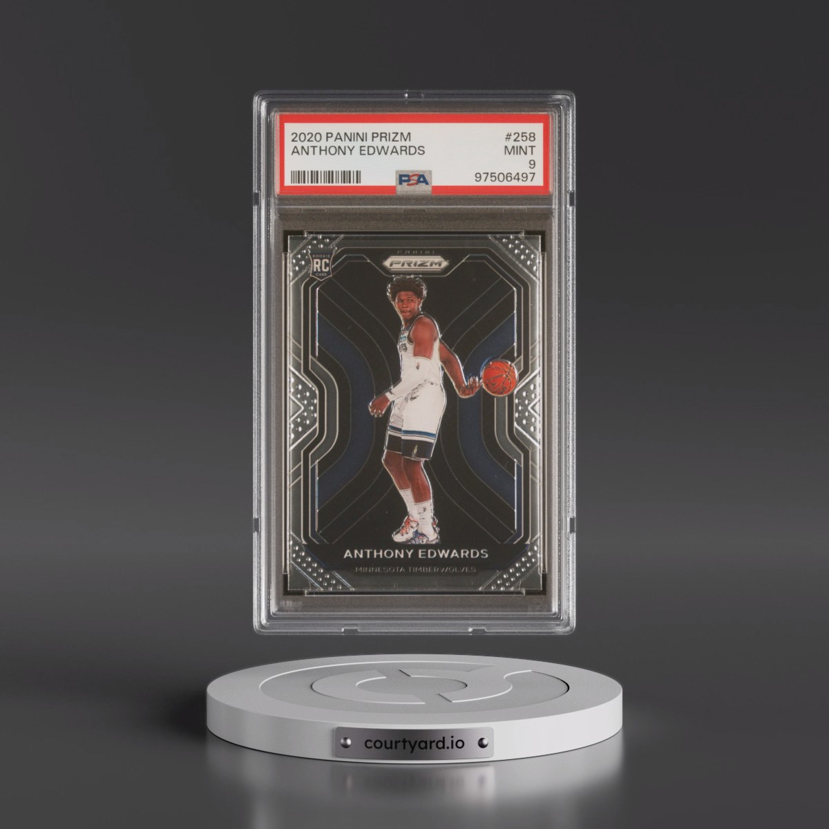 2020 Panini Prizm #258 Anthony Edwards (PSA 9 MINT)