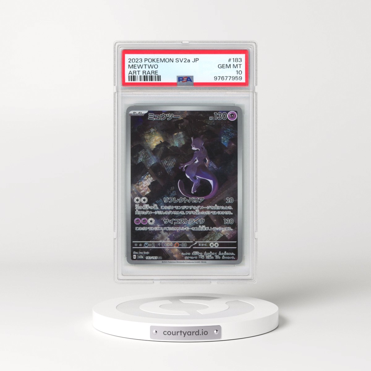 Mewtwo — Art Rare — graded slab, cert 97677959