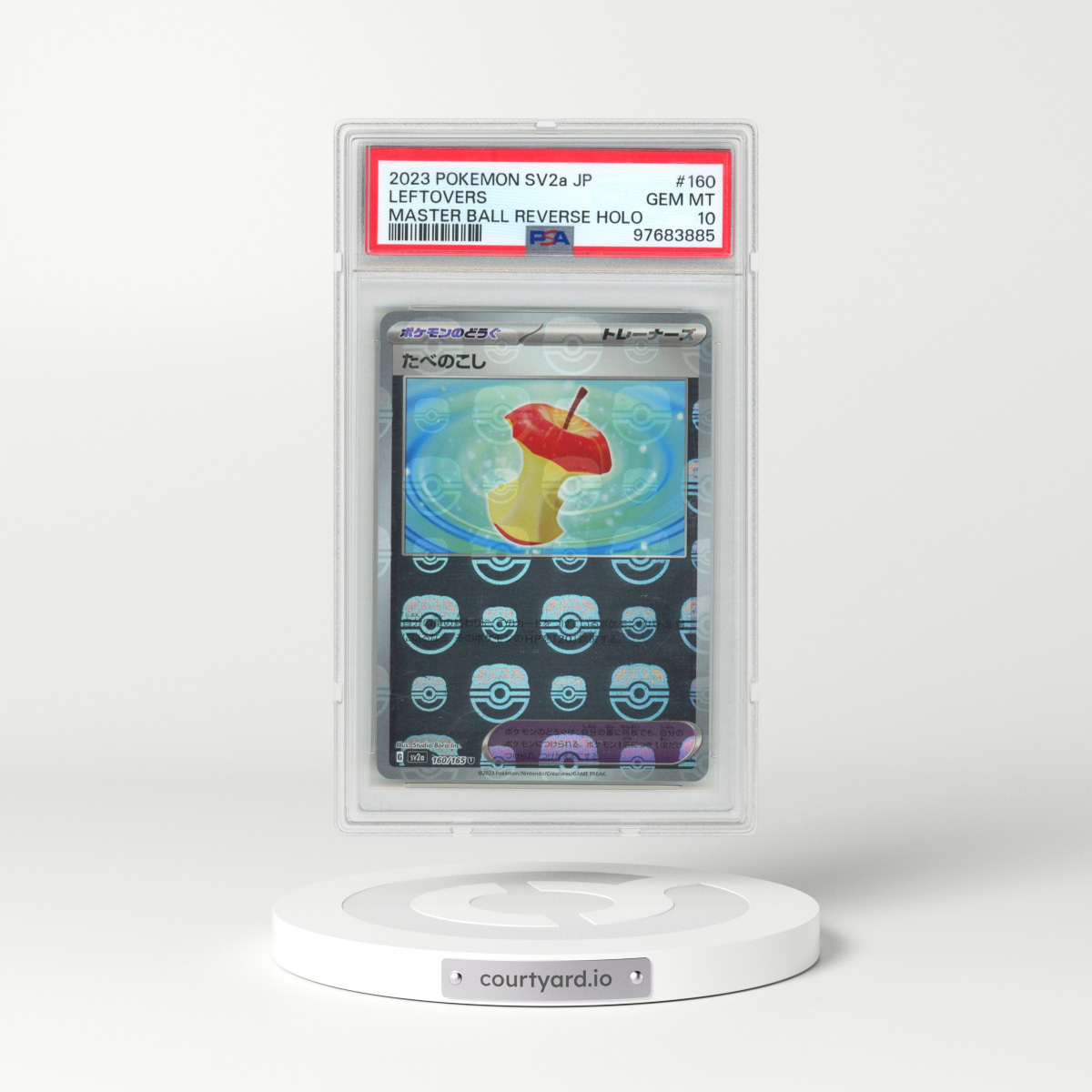 2023 Pokémon Sv2a-Pokemon 151 #160 Leftovers - Reverse Holo Master Ball (PSA 10 GEM MINT)