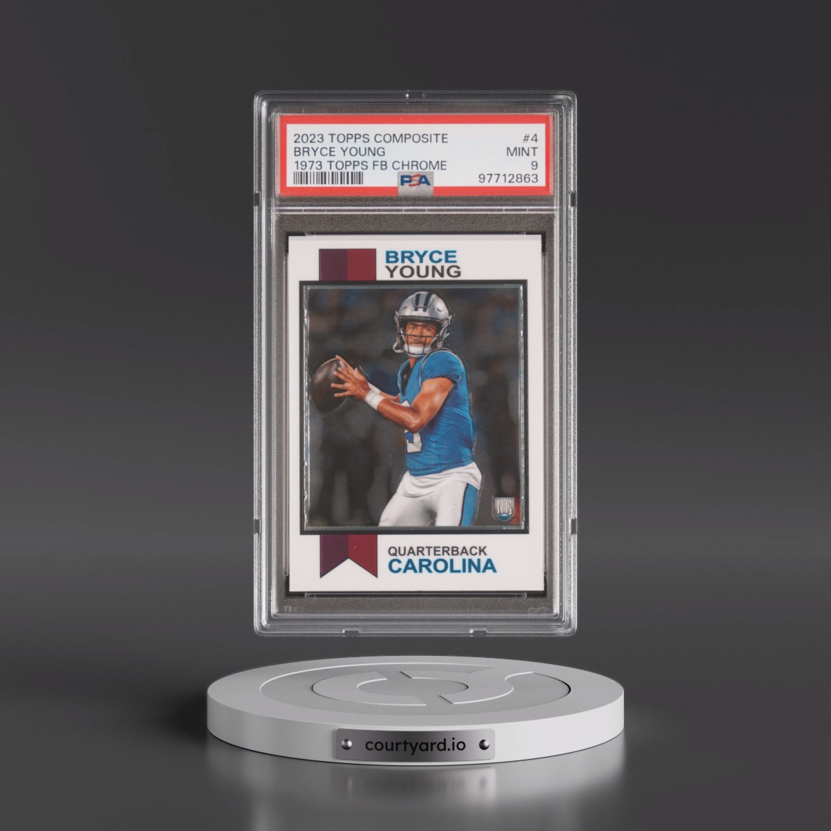 2023 Topps Composite 1973 Topps Football Chrome #4 Bryce Young (PSA 9 MINT)