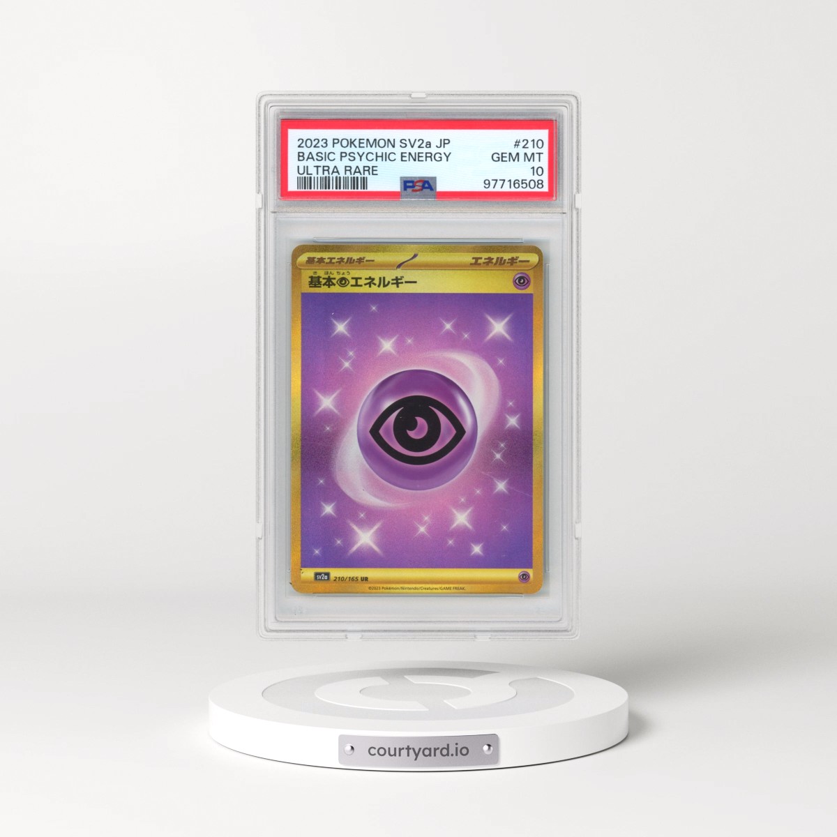 2023 Pokémon Sv2a-Pokemon 151 #210 Basic Psychic Energy - Ultra Rare (PSA 10 GEM MINT)