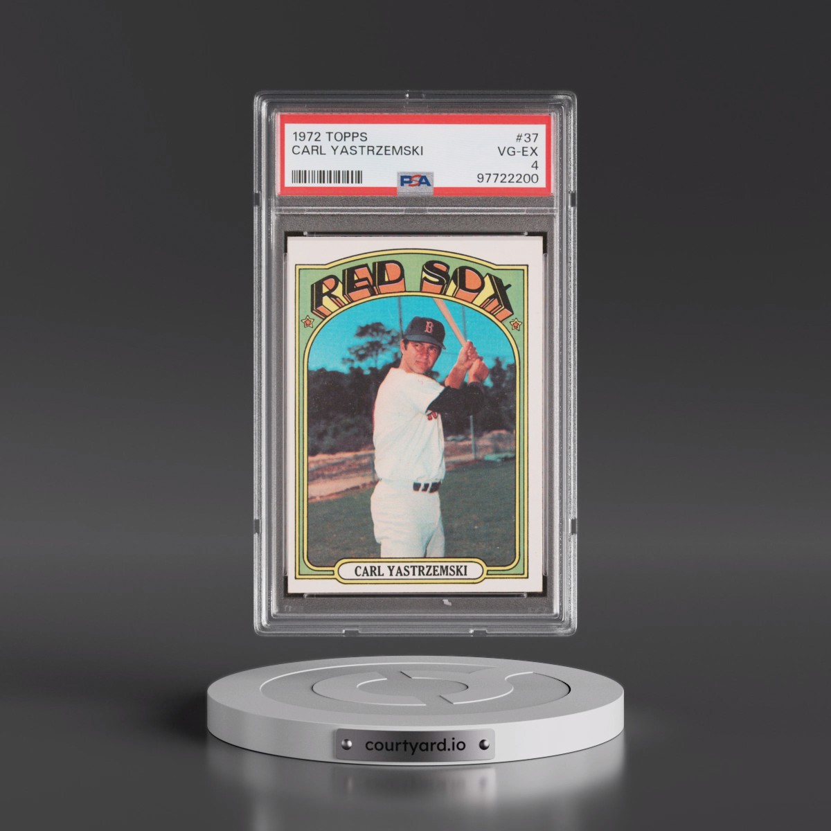 1972 Topps #37 Carl Yastrzemski (PSA 4 VG-EX)