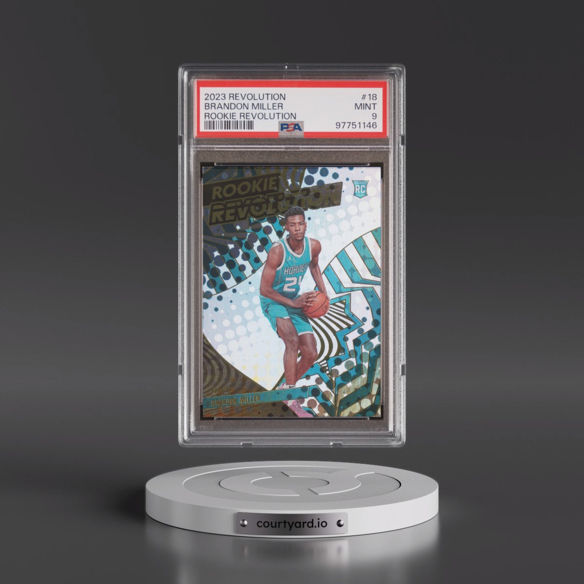 2023 Panini Revolution Rookie Revolution #18 Brandon Miller (PSA 9 MINT)