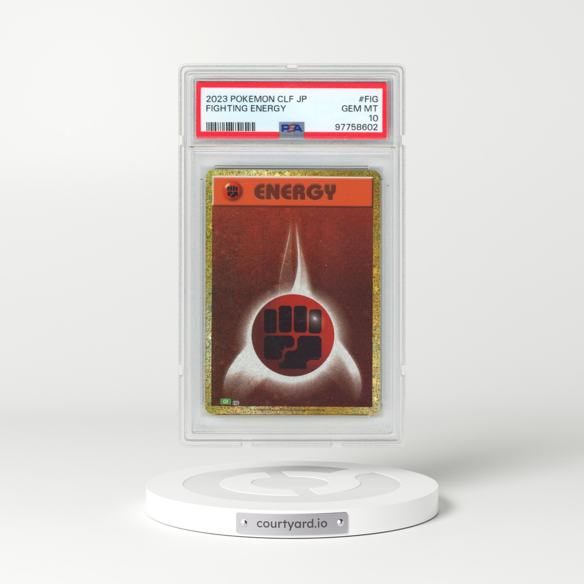 2023 Pokémon Clf-Trading Card Game Classic Venusaur & Lugia EX Deck #FIG Fighting Energy (PSA 10 GEM MINT)