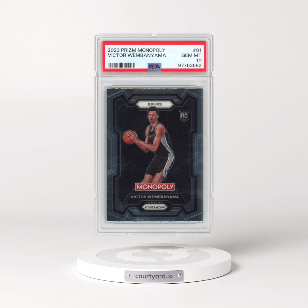 2023 Panini Prizm Monopoly #81 Victor Wembanyama (PSA 10 GEM MINT)