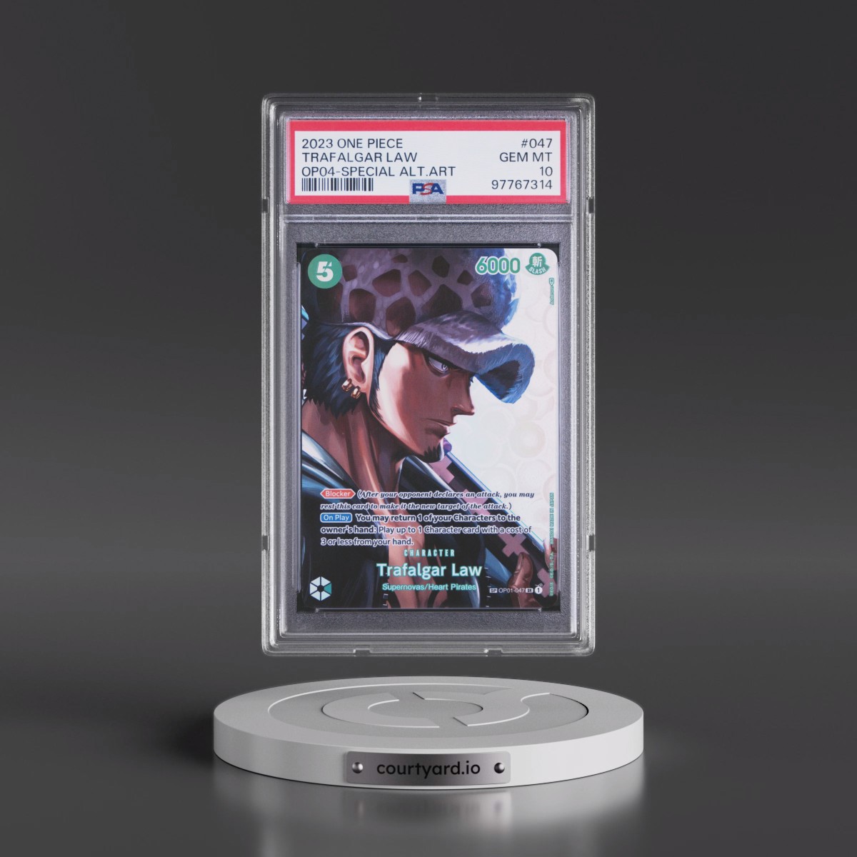 2023 One Piece Kingdoms of Intrigue #047 Trafalgar Law - Special Alternate Art (PSA 10 GEM MINT)