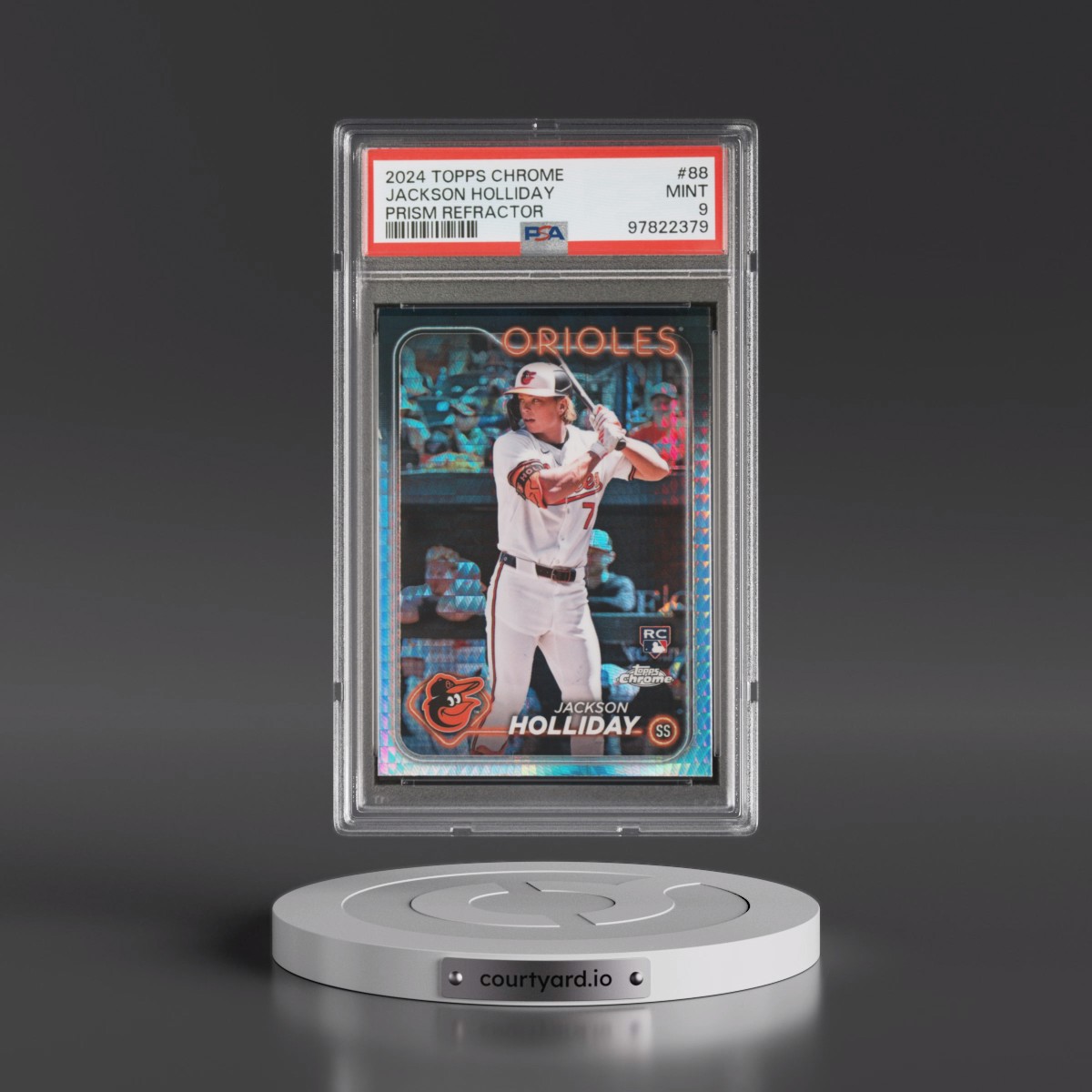 2024 Topps Chrome #88 Jackson Holliday - Prism Refractor (PSA 9 MINT)