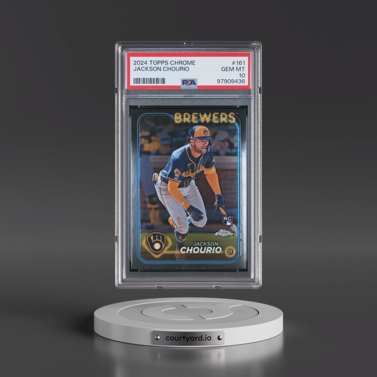 2024 Topps Chrome #161 Jackson Chourio (PSA 10 GEM MINT)