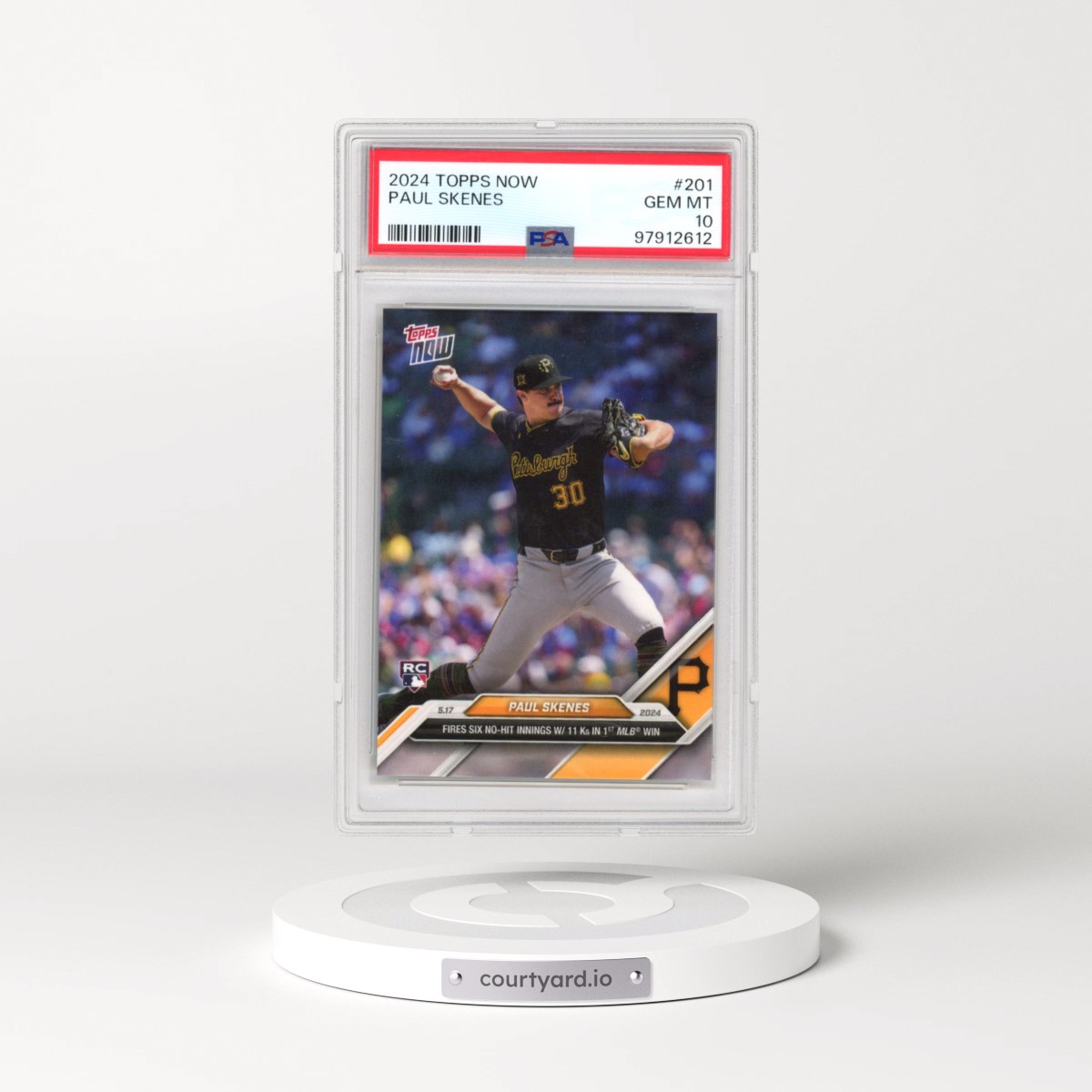 2024 Topps Now #201 Paul Skenes (PSA 10 GEM MINT)