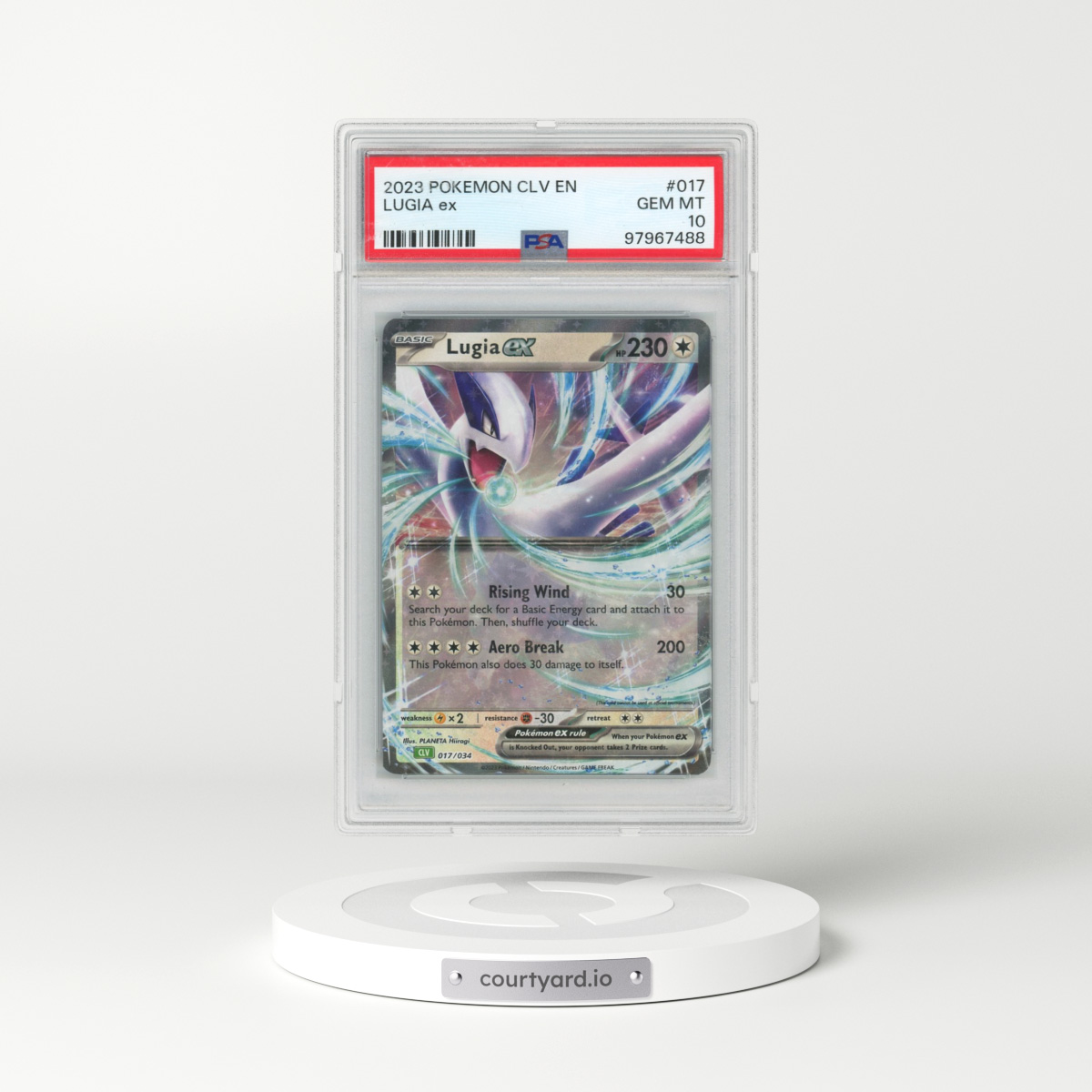 2023 Pokémon CLV-Trading Card Game Classic Venusaur & Lugia EX Deck #017 Lugia EX - Holo (PSA 10 GEM MINT)