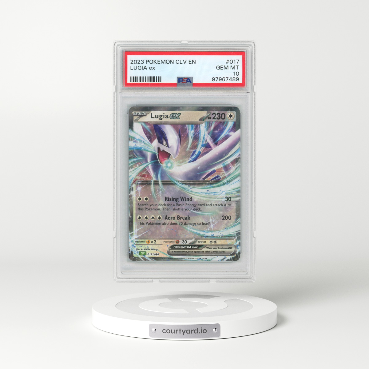 2023 Pokémon CLV-Trading Card Game Classic Venusaur & Lugia EX Deck #017 Lugia EX - Holo (PSA 10 GEM MINT)