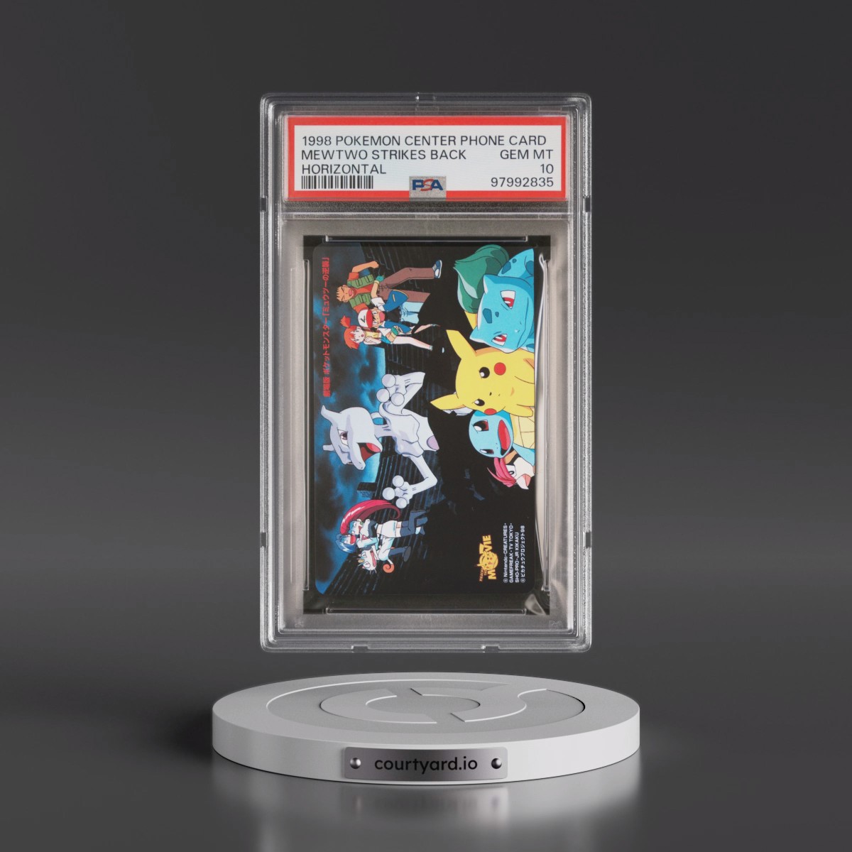 1998 Pokémon Center Phone Card Mewtwo Strikes Back - Horizontal (PSA 10 GEM MINT)