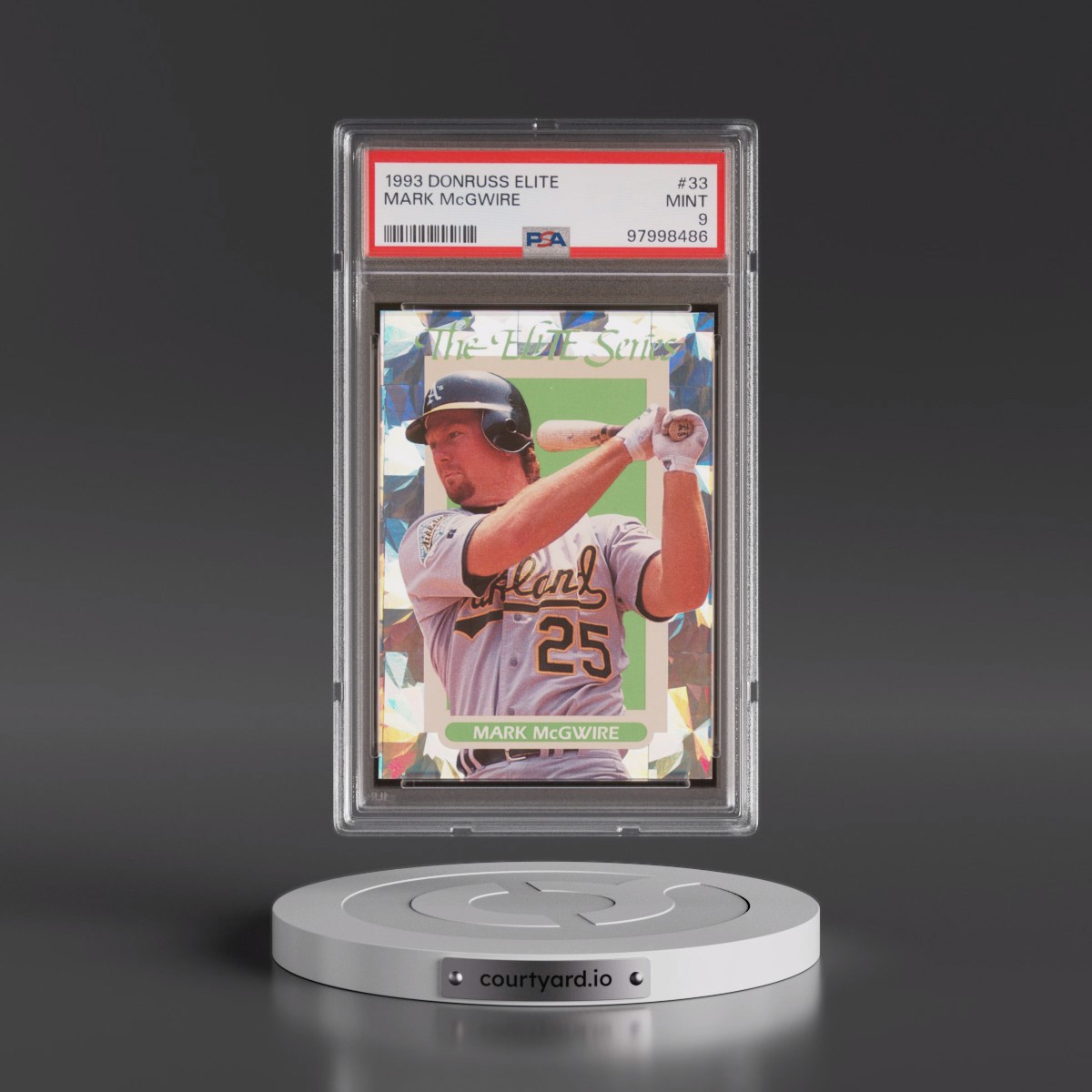 1993 Donruss Elite Mark McGwire #33 PSA 9