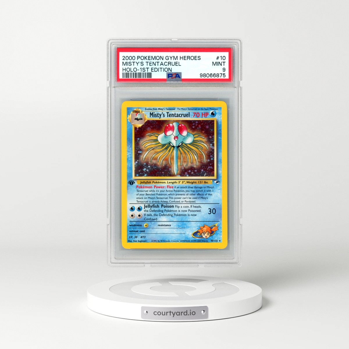 2000 Pokémon Gym Heroes #10 Misty's Tentacruel - 1st Edition Holo (PSA 9 MINT)